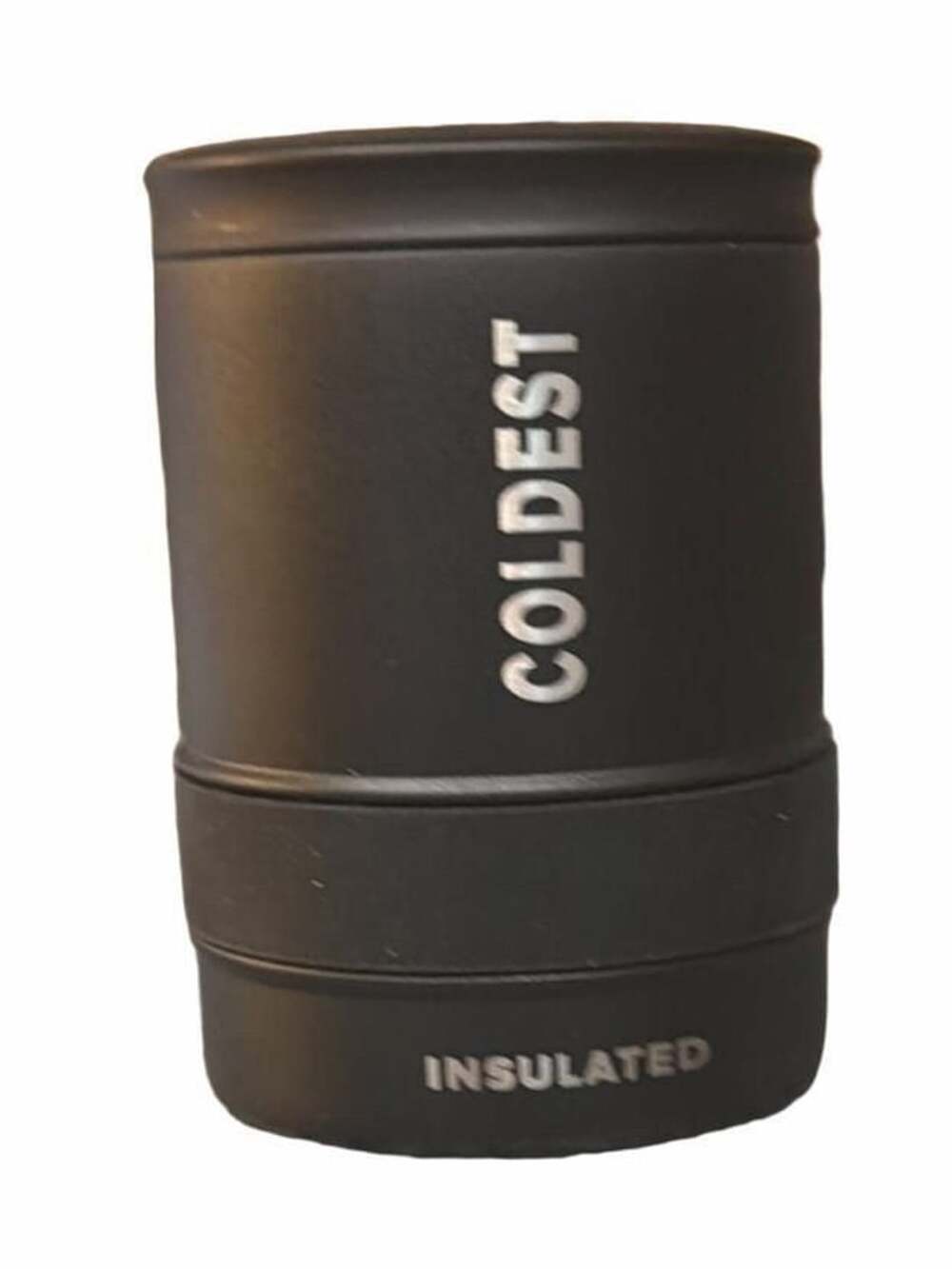 Coldest Insulated Can Cooler Matte Black Stainless Steel